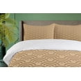 thumbnail image 4 of Ambesonne French Duvet Cover Sets, Vintage Wave Old Royal, 2-Queen, French Beige, 4 of 7