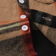 thumbnail image 7 of JUjie Boys Clothes Plaid Hooded Shirt 2pcs Outfit, Button Front Toddler Fall Winter Hoodie & Sweatpants Set Z04 Brown 9-12 Months, 7 of 7