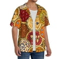thumbnail image 4 of Disketp Men's Hawaiian Pies Print Shirts Button Down Holiday Beach Shirts-4X-Large, 4 of 7