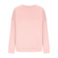 thumbnail image 5 of ZZwxWA Cyber_Monday Deals Sweatshirt for Women, Ladies Crewneck Sweatshirts Loose Fit Pullover Tops Womens Solid Palazzo Spring Fall Comfy Sweatshirt Sweater Long Sleeve Tops, 5 of 7