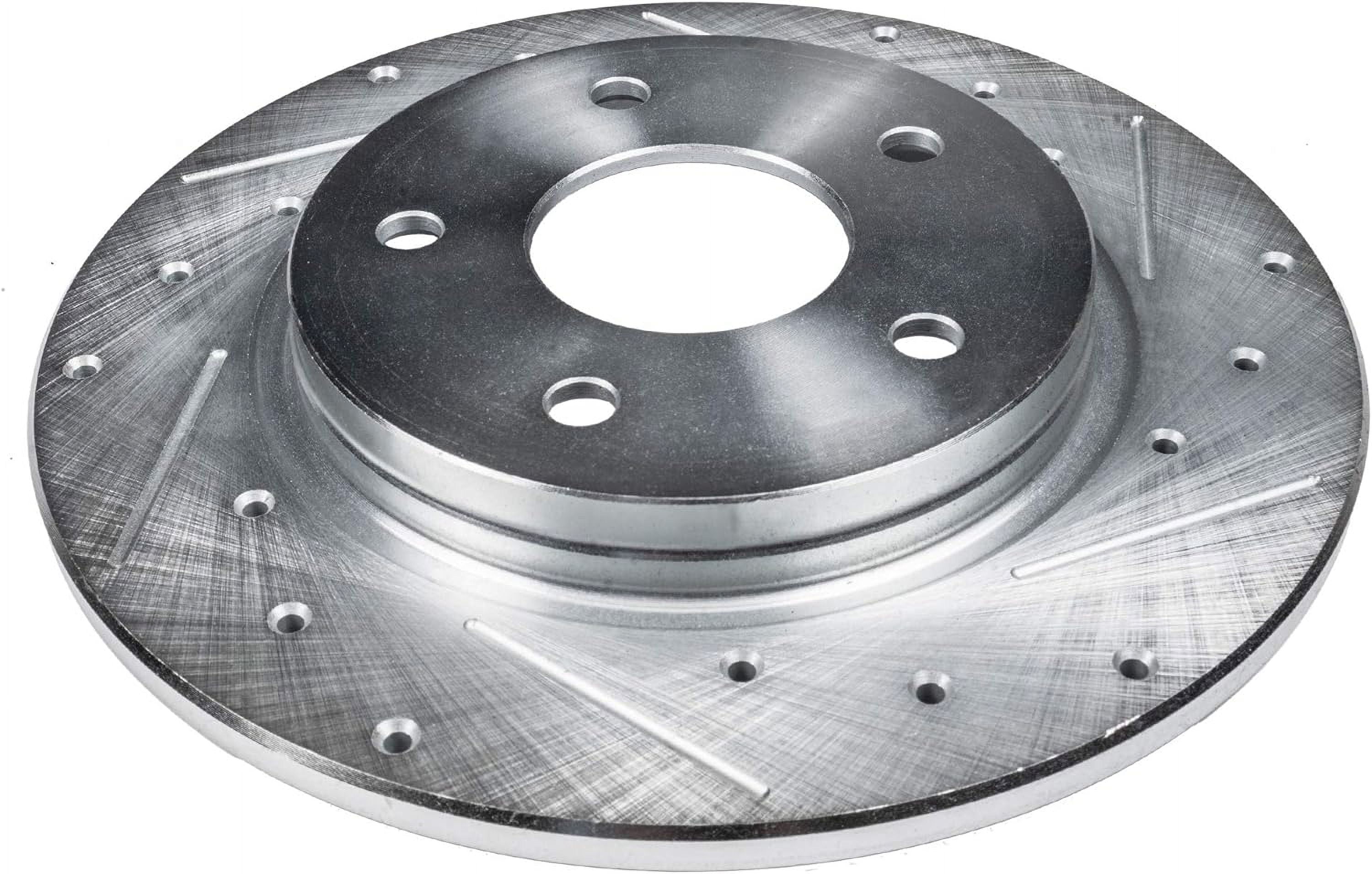 Detroit Axle - Rear Brake Rotors for Hyundai Elantra Ioniq Veloster Kia Forte Niro Drilled and Slotted Disc Brake Rotors: 10.31 inch Rotor