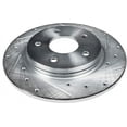 thumbnail image 6 of Detroit Axle - Rear Brake Rotors for 2014-2024 Mini Cooper, 2015 2016 2017 2018 2019 2020 2021 2022 2023 Drilled Slotted Disc Brake Rotors Replacement: 10.20" inch Rotor, 6 of 7