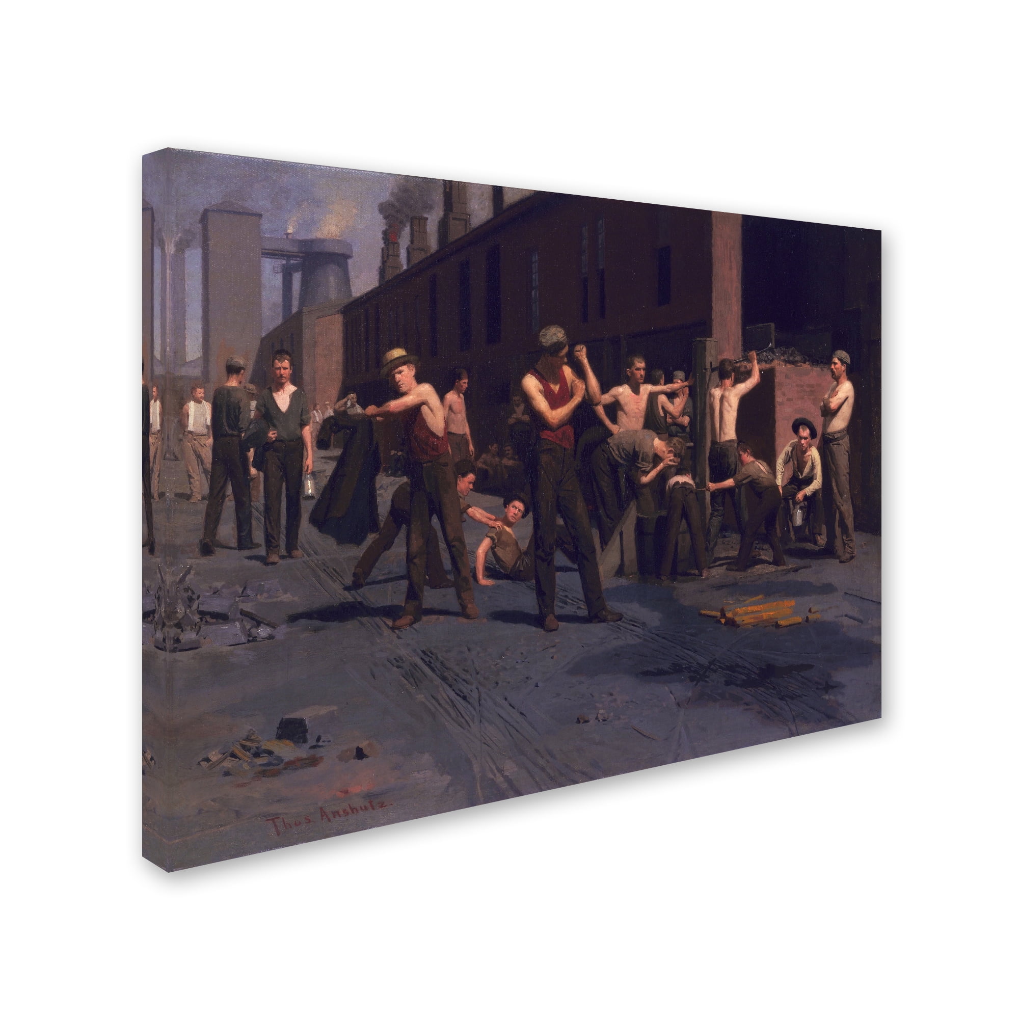 Trademark Fine Art 'The Iron Workers' Canvas Art by Thomas Anshutz