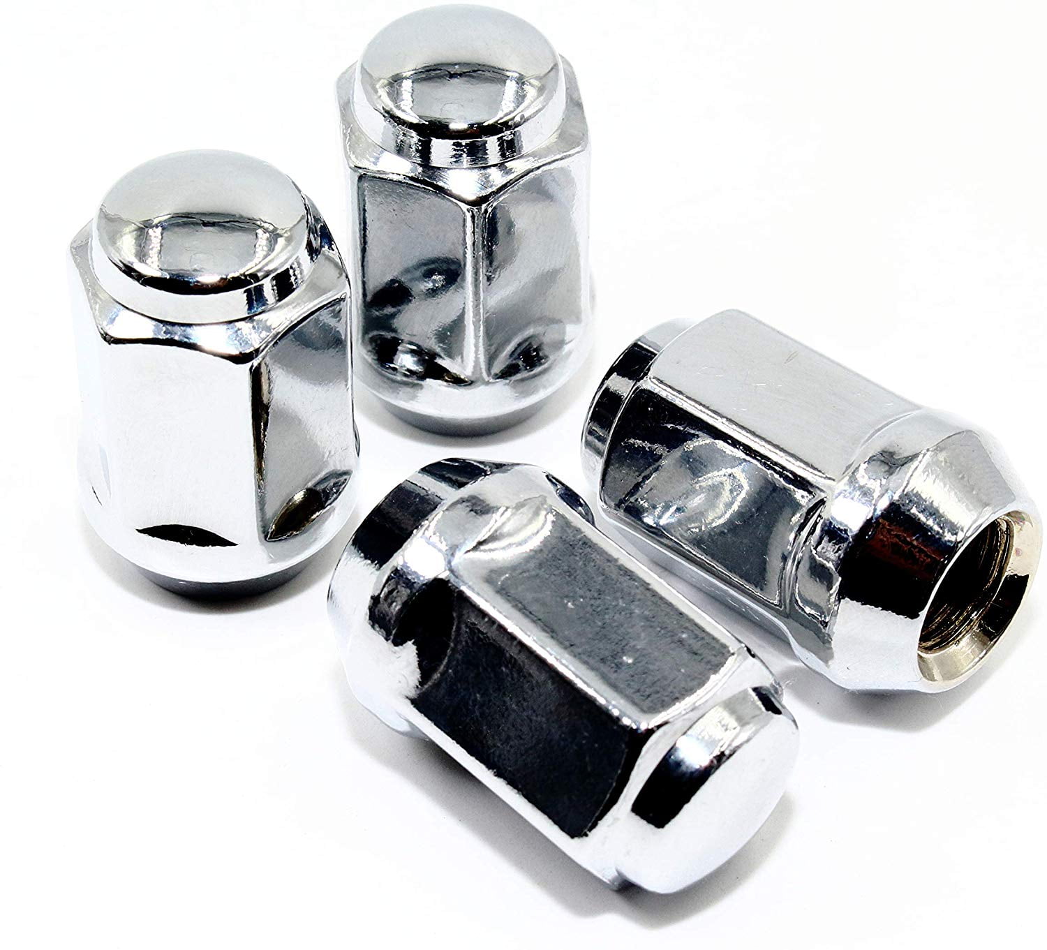 Set of 20 Veritek 1/2x20mm 13/16 Hex 1.5 Inch Chrome OEM Factory Style