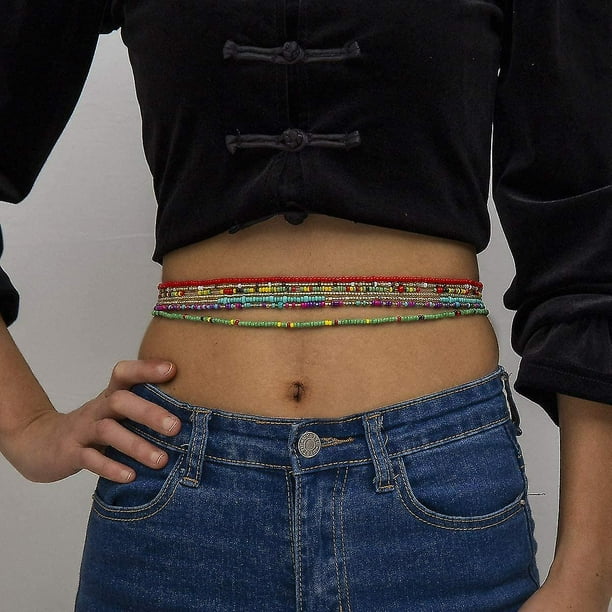Waist Beads For Weight Loss Stretchy African Waist Beads For Women Belly Beads Chain Plus Size With String And Charms Walmart