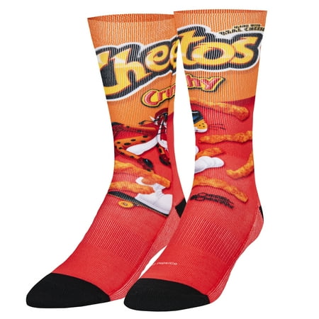 

Odd Sox Cheetos Crunchy Nacho Cheese Snack Chip Crew Socks for Men & Women