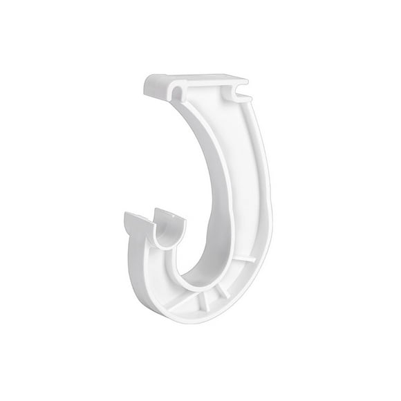 MINIKOKO Hanging Closet Rod Support,3/4 Closet Shelf Rod Holder,Sturdy J-Shaped Closet Bracket For Hanging Clothes,Cabinets Storage And Curtain