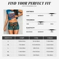 thumbnail image 5 of Honeii Owl In Blue Print Women's Workout Shorts, Gym Shorts for Active Wear, Sports Shorts,Women's Running Shorts,Quick Dry Athletic Shorts-Small, 5 of 8