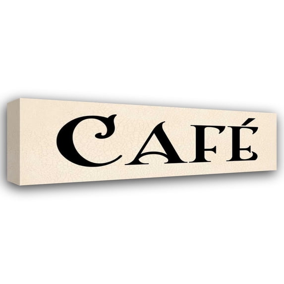 N Harbick 40x16 Gallery Wrapped Canvas Wall Art Titled - Cafe I