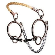 Reinsman 903 Ring Combination Rope Nose Hackamore; Stage E