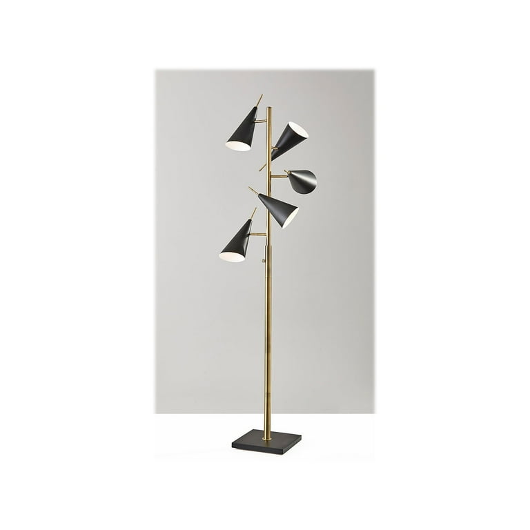 Swirled Sphere Brass Metal Led Floor Lamp Swirled Sphere Brass Metal Led Floor Lamp