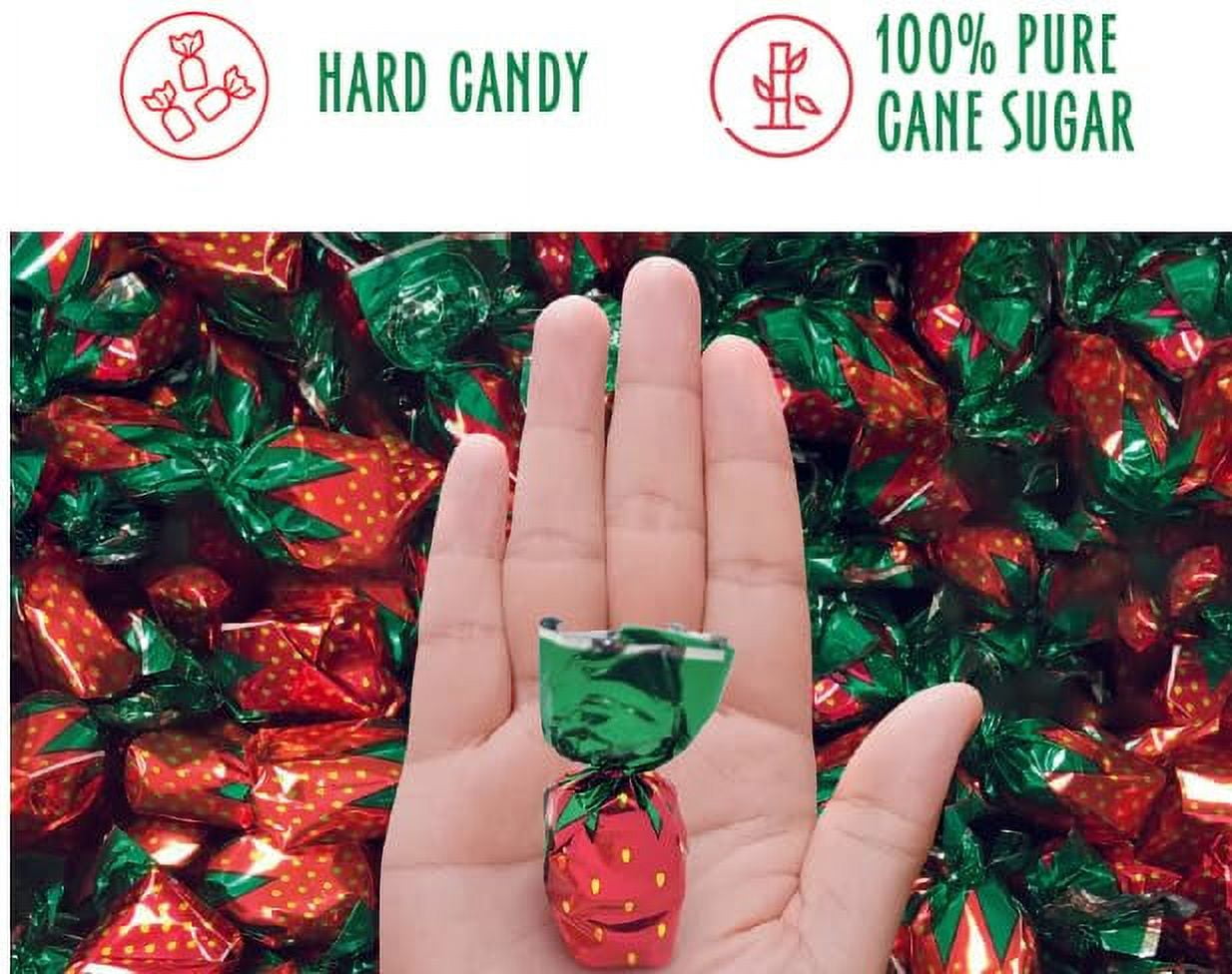 (6 pack) Colombina Strawberry Delights Hard Candies, 7oz