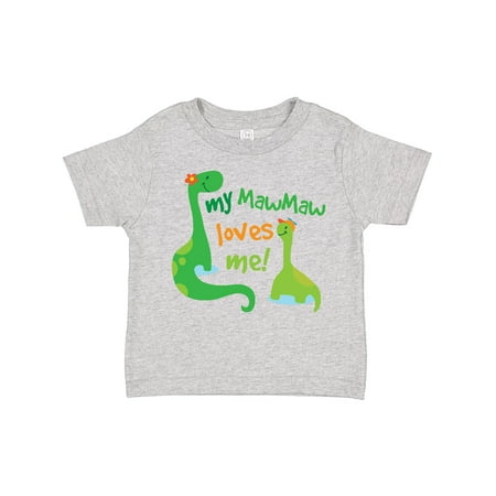 

Inktastic My MawMaw Loves Me Grandson Boys Toddler T-Shirt
