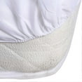 thumbnail image 2 of Queen Size Pure White Polyester Soft Comfortable Mattress Protector Cover Household Bedroom Use, 2 of 5