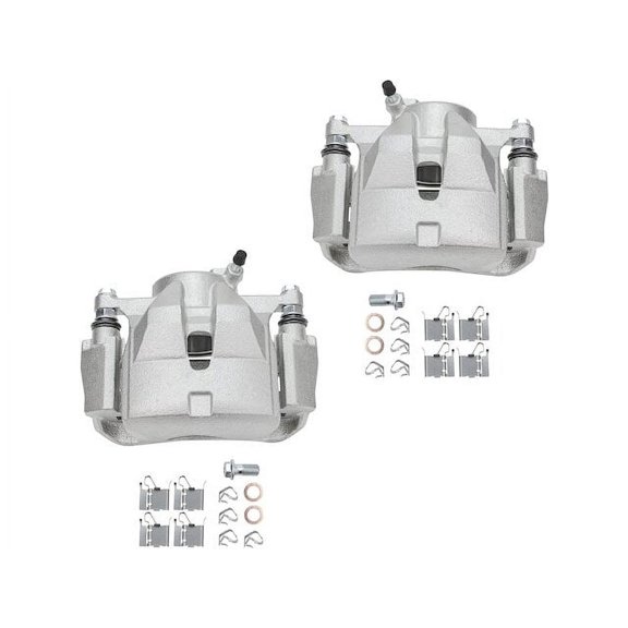 Front Brake Caliper Set - Compatible with 2012 - 2017 Toyota Prius V 2013 2014 2015 2016