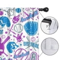 thumbnail image 4 of Blackout Kids Curtains,Colorful Baseball Icons Pattern Childrens Insulated Curtains Set Of 2,Bedroom Essentials,Toddler Room Decor 42"x84", 4 of 5
