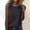 #425-Black, variant on Women's Sleeveless Tops for Women Round Neck Denim Patchwork Waffle Solid Color Loose Fit Tank for Home Daily Gift