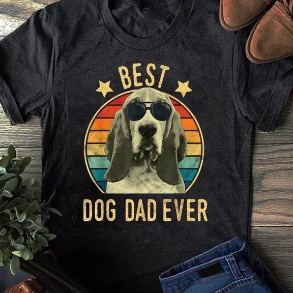 Best Dog Dad Ever Basset Hound Father's Day Gift T-Shirt - Gift for Dog Lover...