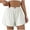 White, variant on BLVB Pajama Shorts for Women Elastic High Waist Comfy Lounge Pj Bottoms Safety Shorts Under Dress