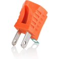 thumbnail image 4 of Maximm 2 Prong to 3 Prong Outlet Adapter, Polarized Grounding Converter ETL Two Prong to Three prongs Outlets 4 Pack Orange ETL Listed, 4 of 4