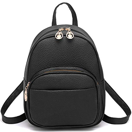 Mini black leather bag discount