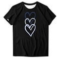 thumbnail image 5 of Otvok Women's Heart Print Day Plus Size Round Neck Short Sleeve Spring/Summer Base Layer T-Shirt, 5 of 6