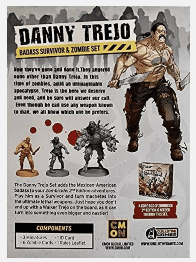 Guillotine Games Danny Trejo Badass Survivor & Zombie Set for Zombicide 2nd Edition (Kickstarter Exclusive)
