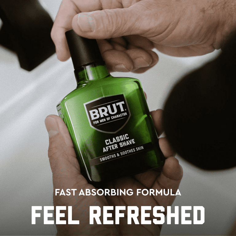 Brut Men's Classic After Shave, Original Fragrance, Soothes