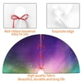 thumbnail image 4 of Lsque Northern Lights Print Christmas Tree Skirt, Tree Skirt with Ties or Velcro, Perfect for Holiday Decorations, Halloween, and New Year-48", 4 of 7