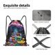 thumbnail image 4 of Fotbe Colorful Mushroom Bolsa Mochila con Cordón Estampada, Bolsa de Gimnasio Deportiva, Bolsa Cinch, Bolsa con Cordón para Hombres y Mujeres-Medium, 4 of 6