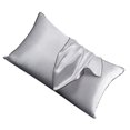 thumbnail image 3 of Funda de almohada multicolor de poliéster, funda de almohada de repuesto para cama, accesorios para ropa de cama, gris plateado sidaley HA7061-02B, 3 of 7