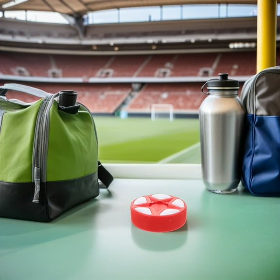 OUNONA Red Plastic Ice Hockey Puck for Outdoor Use Driveway Backyard Training and Practice