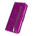 thumbnail image 3 of Wallet Bling Glitter Magnetic Flip Zipper Leather Case For Samsung Galaxy S24 Ultra S23 S22 Plus S21 S20 FE S10 S9 Note 20 10 9, 3 of 5