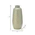 thumbnail image 4 of Modern Carved Vase for Living Room Decor - Ceramic Flower Vase for Bedroom, Home, and Office Styling - Decorative House Accent for Entryway and Console Table Decor - 15", Green, 4 of 11