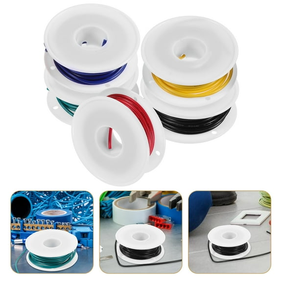 HOOWIFFY Copper Electric Wire Insulated Cable for Home Use, Assorted Colors, and Flexible Electrical Wiring