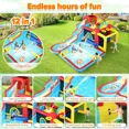 thumbnail image 2 of Veeboto Inflatable Water Slide, 12-in-1 Inflatable Bounce House & Water Slide Combination with Splash Pool, Climbing Wall, Water Gun, Basketball Hoop, Ball Shooting, Football Gate, 2 of 7