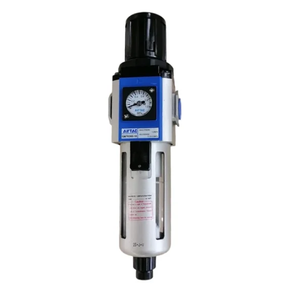 AirTac Filter & Air Pressure Regulator, Port 3/8", 0.15~0.9 MPa, Article Number: GAFR30010SG