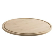 Hammont Bamboo Round Kitchen Cutting Board and Serving Tray 12"x0.5" 3 Pack