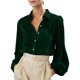 thumbnail image 2 of AUNVITO Women's Velvet Casual Shirt Jacket Long Sleeve with Solid Color Autumn Winter Fashion Outerwear, 2 of 9