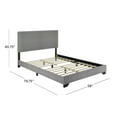 thumbnail image 4 of Skylar Nailhead Trim Upholstered Full Platform Bed, Glacier, 4 of 18