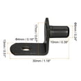 thumbnail image 2 of Uxcell Shelf Support Pegs L-Shaped Bracket Pegs Shelf Pin With Hole Black 6mm, 2 of 5