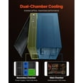 thumbnail image 3 of Mid-Tower ATX Gaming PC Case - Dual Chamber Design, No Pre-Installed Fan, Tempered Glass Window, 3 of 10