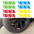 thumbnail image 3 of Yeacher 6PCS Reflective Car Wheel Sticker Vinyl Precision Cut Decal Sticker Stripe Racing Wheel, 3 of 7