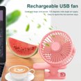 thumbnail image 4 of sweethay Clip Fan Portable Ventiladores para dormir giratorios de 360 grados con cable de carga Electrónica Blanco Alimentación USB, 4 of 6