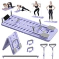 thumbnail image 1 of Set Pilates Reformer JANUA, tabla de pilates 5 en 1, color morado, 1 of 6