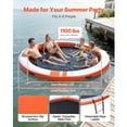 thumbnail image 2 of KFFKFF Inflatable Floating Dock, 10 FT Inflatable Dock Platform, Non-Slip Water Air Mat with Portable Carrying Bag & Detachable Ladder, Orange, 2 of 9