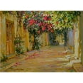 thumbnail image 2 of Obuchovsky, Yury 32x25 Gold Ornate Wood Framed with Double Matting Museum Art Print Titled - Golden Street, 2 of 4