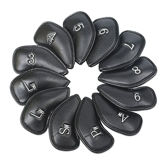 12Pcs PU Iron and Wedges Golfs Club Head Covers Golfs Iron Headcover Protective Covers to Protect Your Golfs Clu
