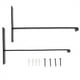 thumbnail image 1 of 2 Pcs Estantes flotantes Soportes de soporte Soporte de estante oculto Soporte de estante ciego, 1 of 8