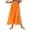 Orange, variant on LMLYSoH Women's Spaghetti Strap Dresses Stylish Dot Print Ruffled Trim Sleeveless Long Dresses for Summer